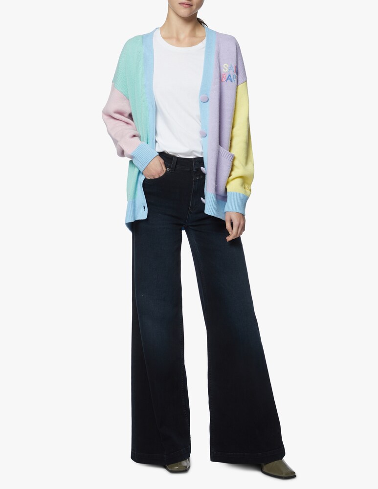 MC2 Saint Barth Cardigan In Misto Lana Chloe