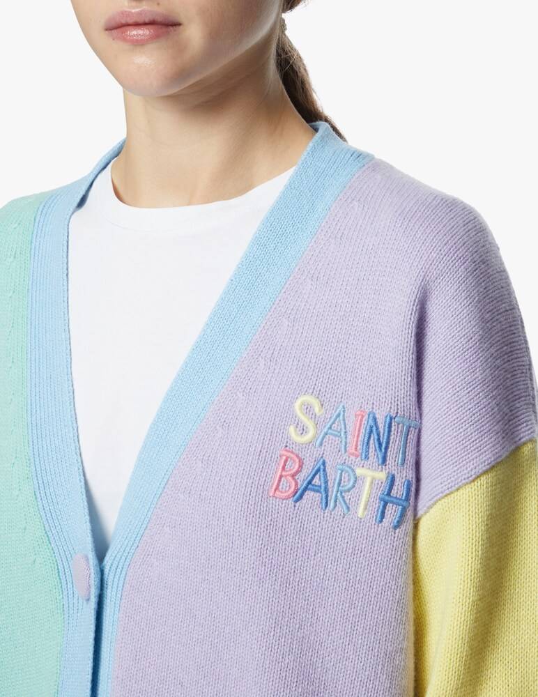 MC2 Saint Barth Cardigan In Misto Lana Chloe