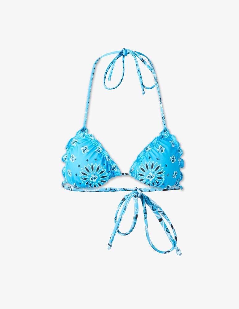 MC2 Saint Barth Top bikini a triangolo frou frou