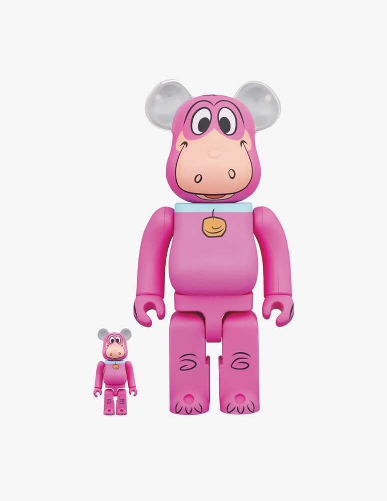 Medicom Toy Bearbrick 100% 400% The Flintstones Dino 2-pack