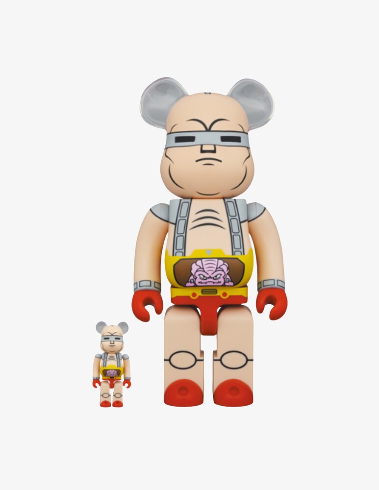 Medicom Toy Bearbrick 100% 400% TMNT Krang Robot 2-pack