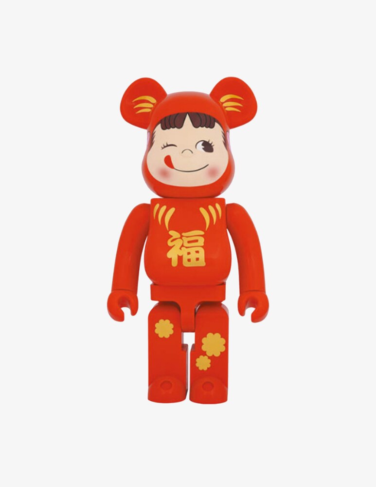 Medicom Toy Bearbrick 1000% Daruma X Peko-Chan-Red