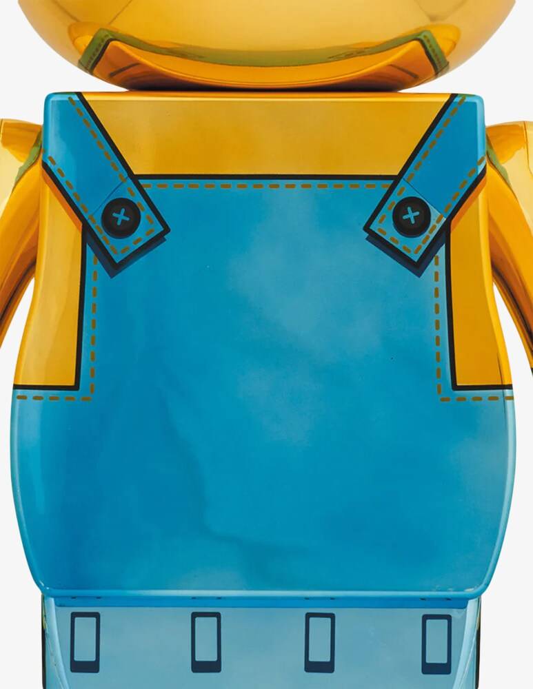 Medicom Toy Bearbrick 1000% Minions Kevin Chrome Vers