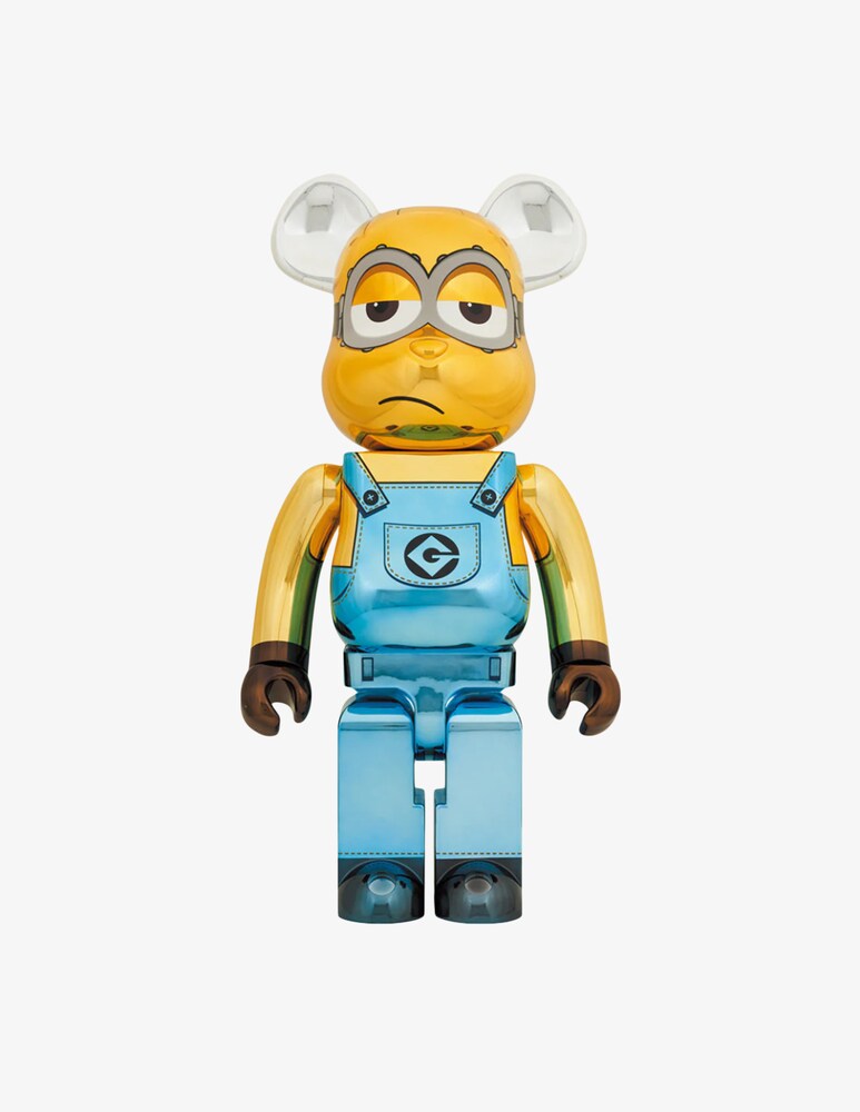 Medicom Toy Bearbrick 1000% Minions Kevin Chrome Vers