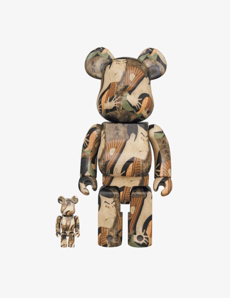 Medicom Toy Bearbrick 1000% Toshusai Sharaku Otani Oniji III - Multicolor