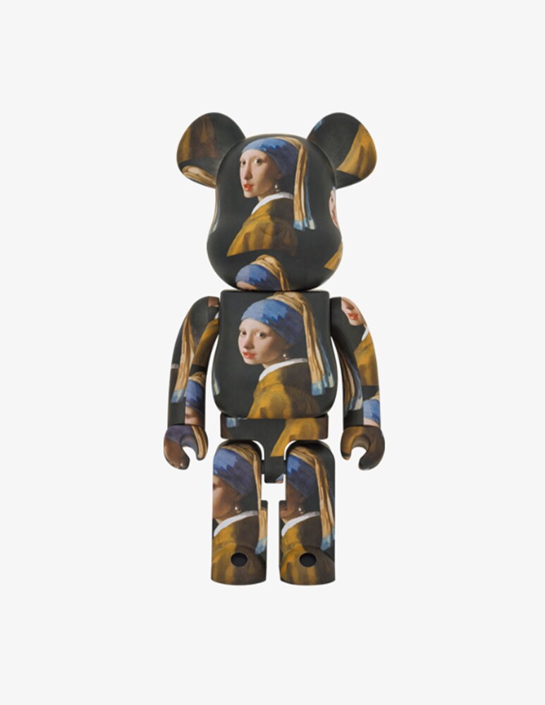 Medicom Toy Bearbrick 1000% Vermeer Girl with a Pearl Earring - Multicolor