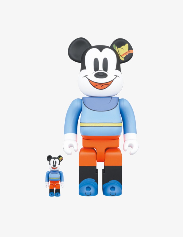 Medicom Toy Bearbrick 400% 100% Mickey Mouse Brave Little Tailor 2 Pz
