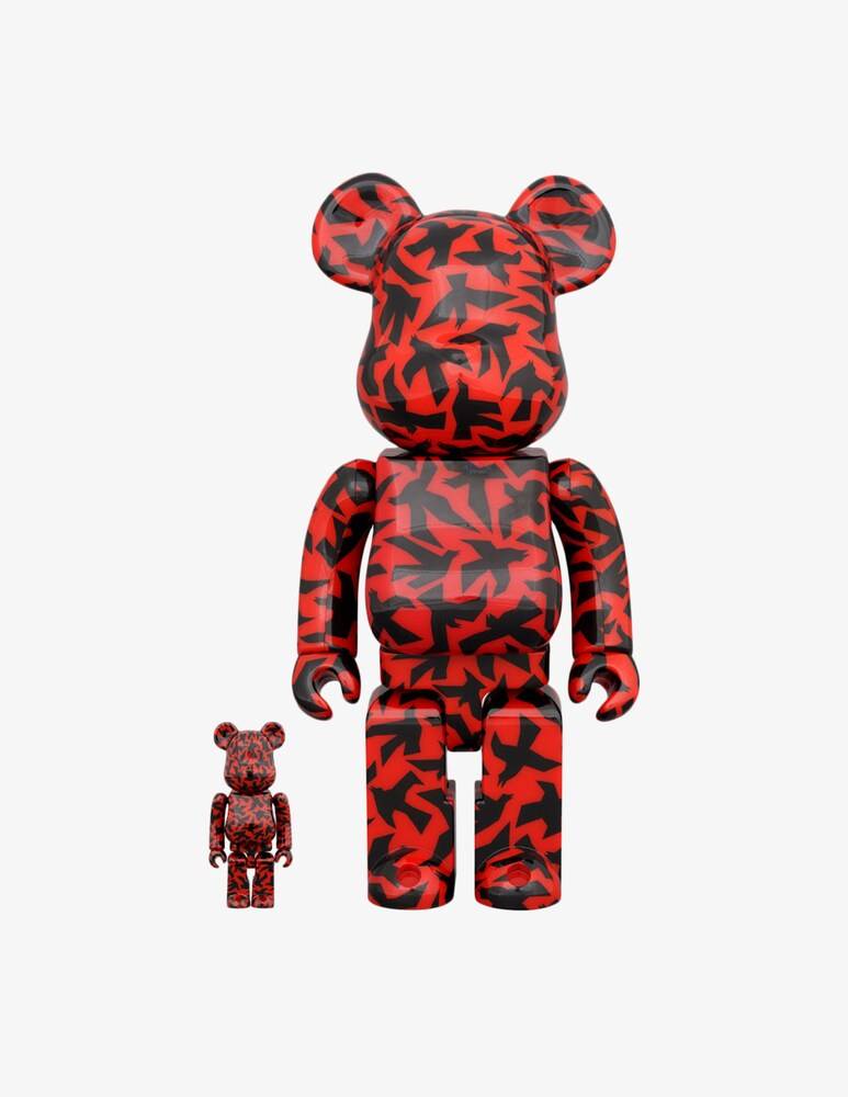 Medicom Toy Bearbrick 400% Alfred Hitchcock The Birds 2-pack