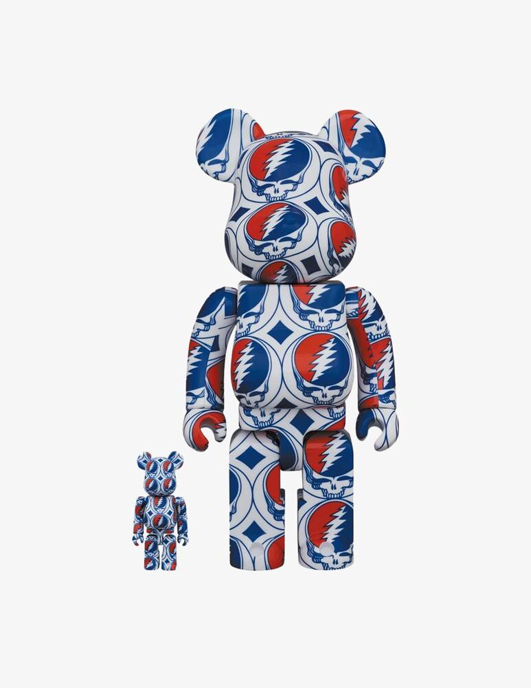 Medicom Toy Bearbrick 400% Grateful Dead Steal Your Face 2-pack