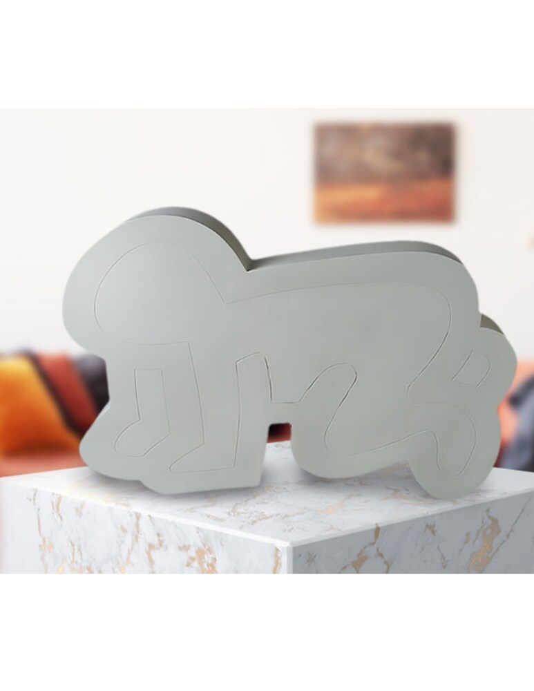Medicom Toy Keith Haring Radiant Baby Statua - Bianco
