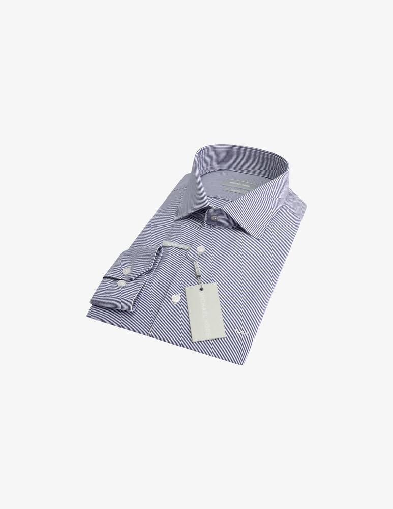 Michael Kors Camicia Popeline Stretch Slim Stripe