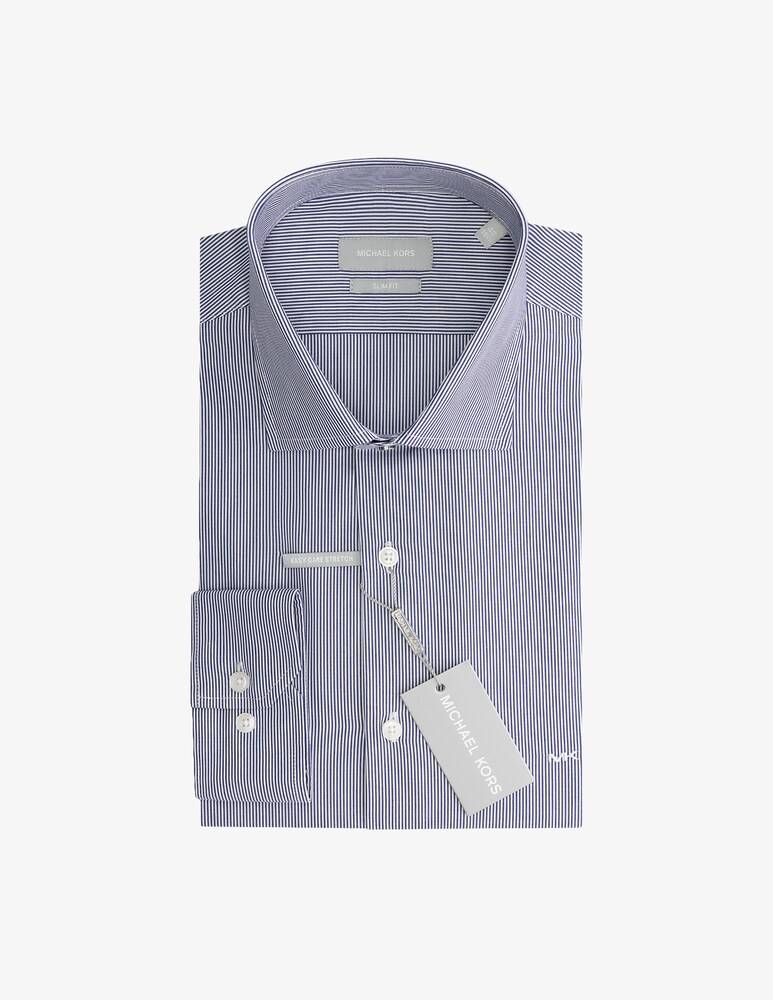 Michael Kors Camicia popeline stretch slim stripe