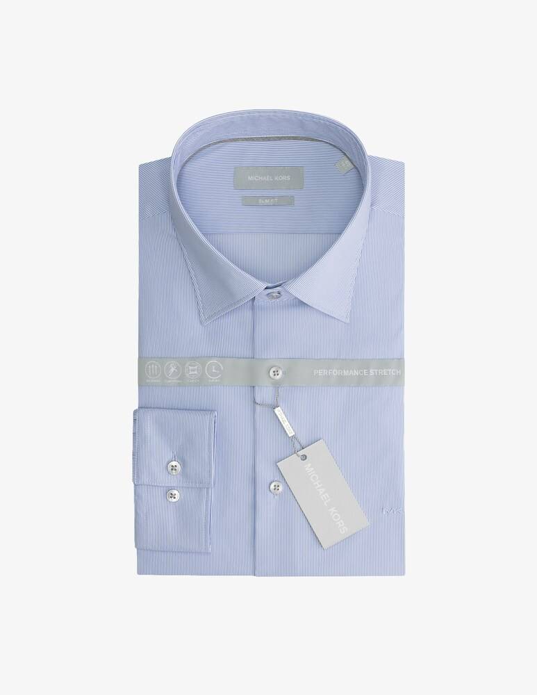 Michael Kors Camicia slim performance rigatina