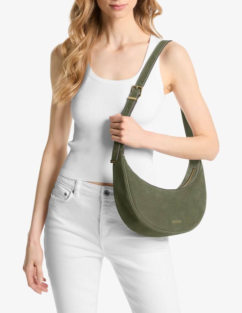 Michael Michael Kors Borsa A Tracolla M In Camoscio Avra
