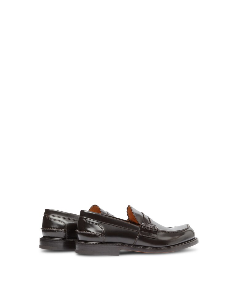 Mille885 Mocassino In Pelle - Marrone