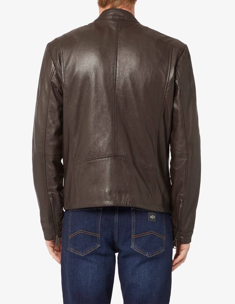 Misaky Giacca Biker Pelle