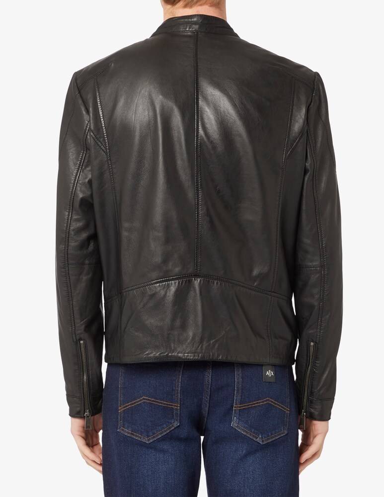 Misaky Giacca Biker Pelle