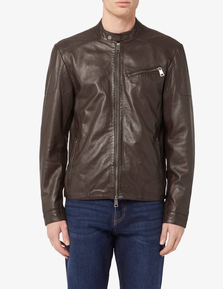 Misaky Giacca biker pelle