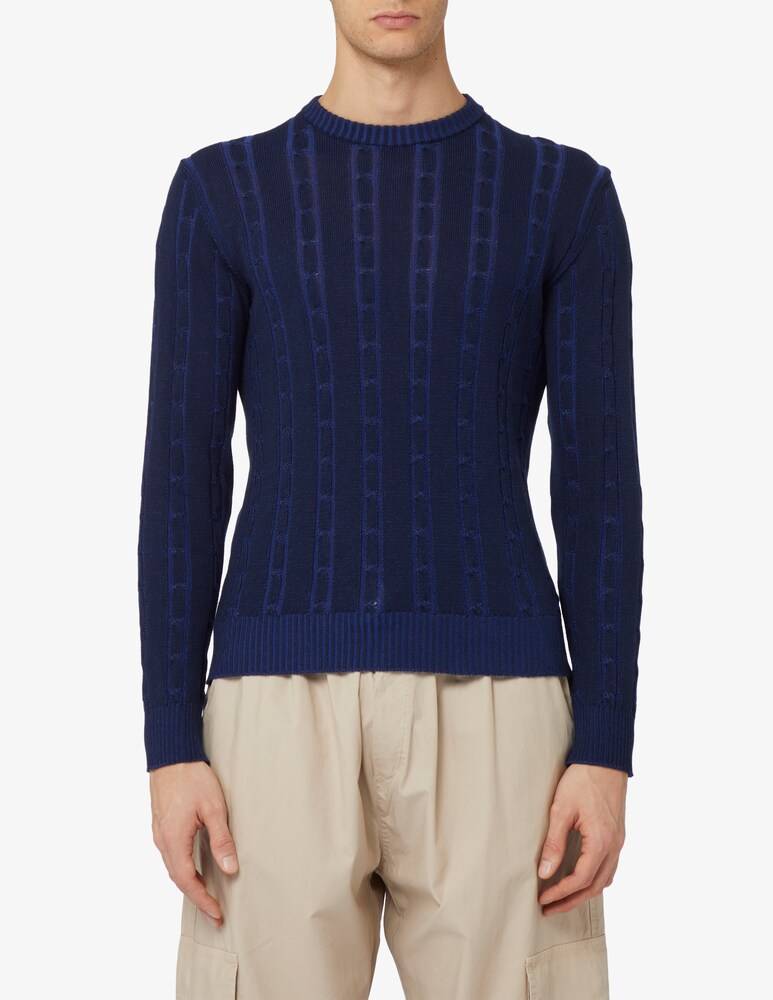 Misaky Maglia girocollo treccia vanise