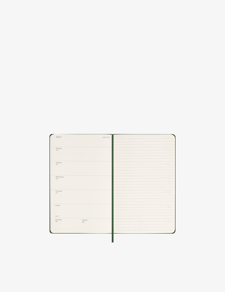 Moleskine 12 Mesi Settimanale Large Rigida