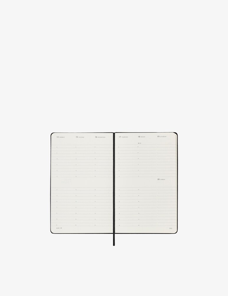 Moleskine 12 Mesi Settimanale Vert Large Rigida