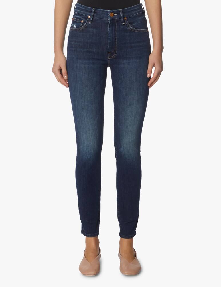 MOTHER High Waisted Looker Skinny jeans - blu