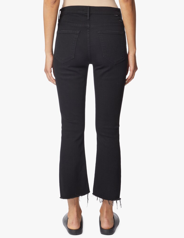 MOTHER Jeans Insider Crop Step Fray - Nero
