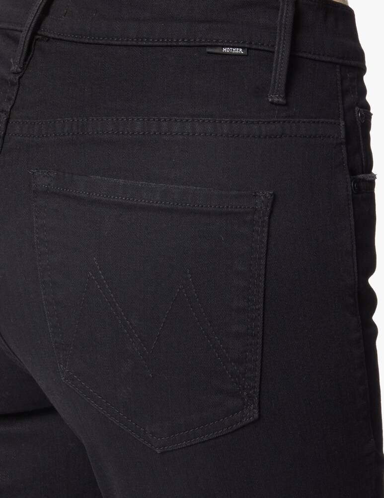 MOTHER Jeans Insider Crop Step Fray - Nero