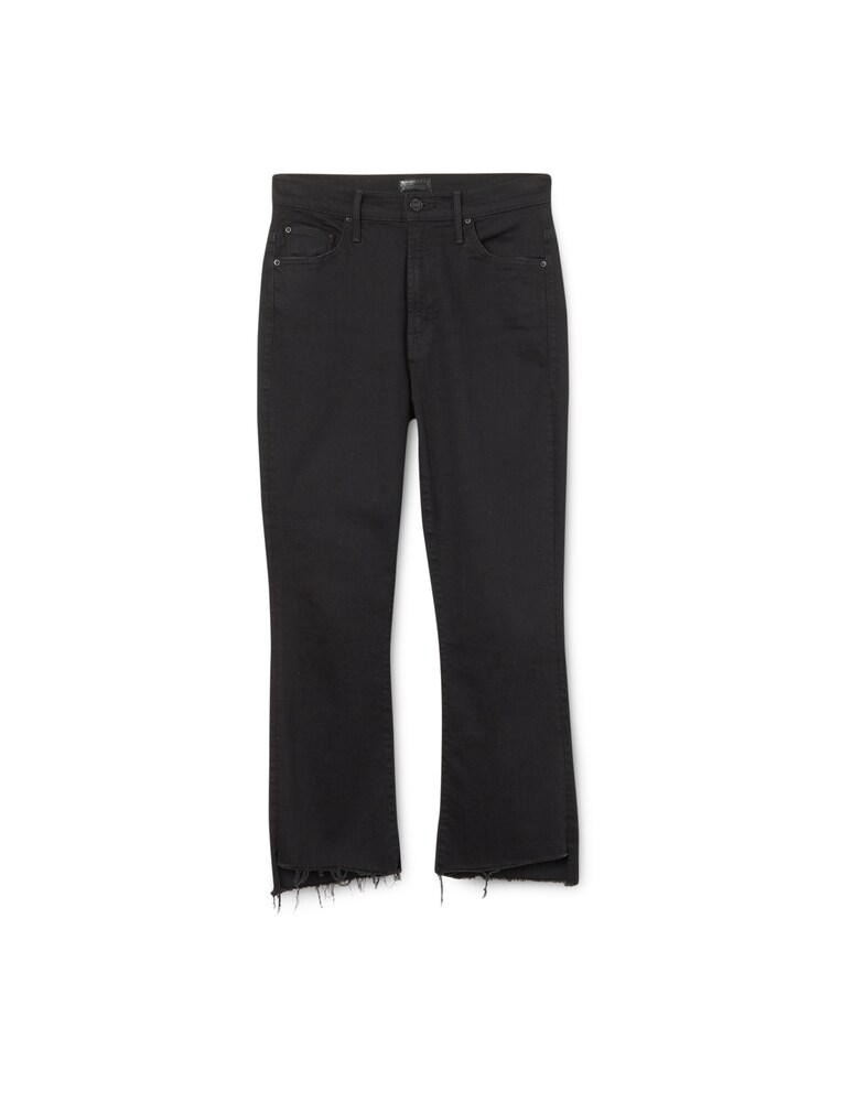 MOTHER Jeans Insider Crop Step Fray - Nero
