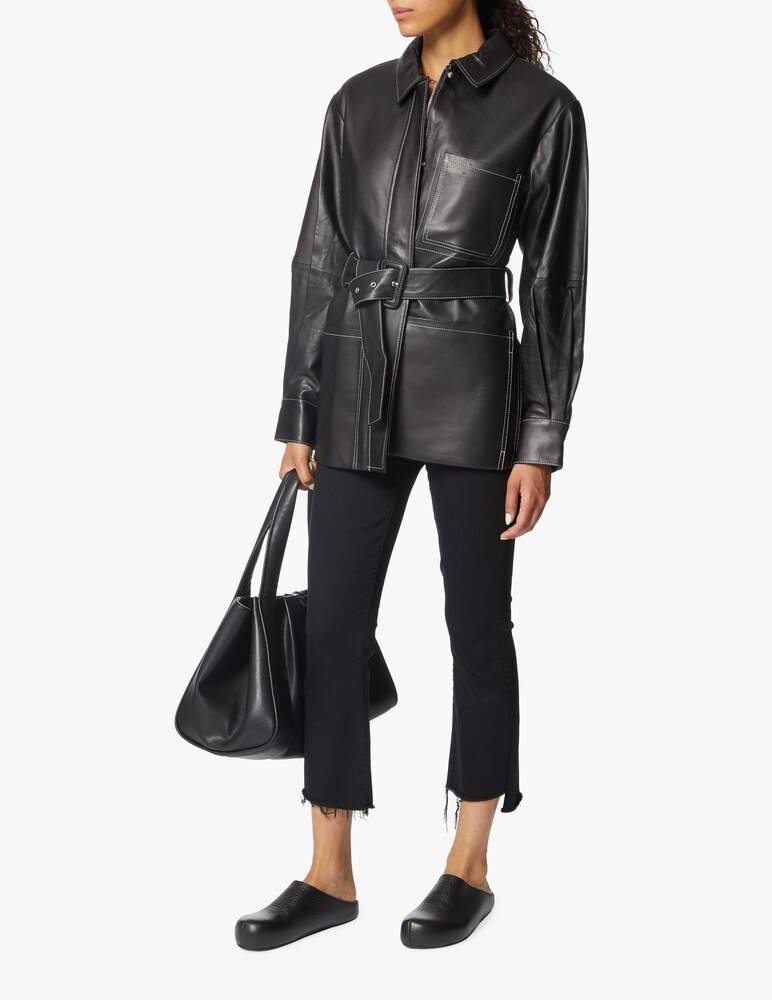 MOTHER Jeans Insider crop step Fray - nero