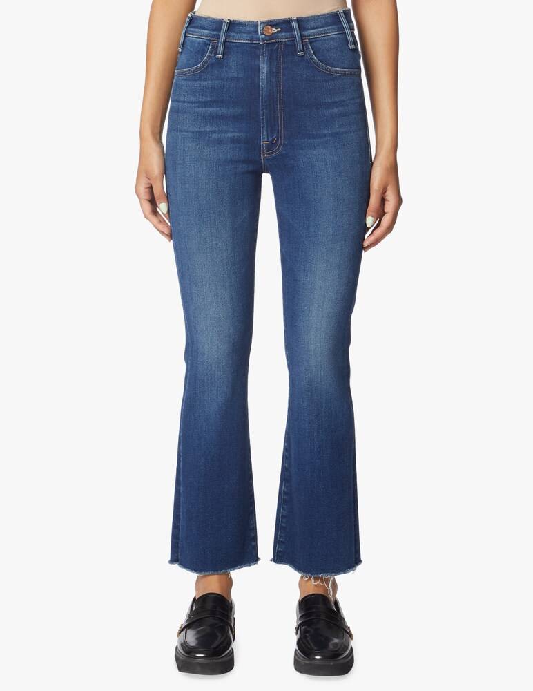 MOTHER Jeans The Hustler Ankle Fray - Blu
