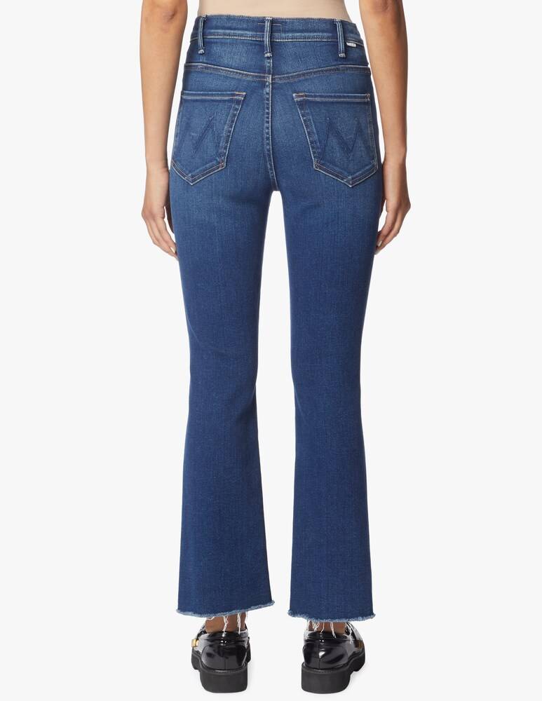 MOTHER Jeans The Hustler Ankle Fray - Blu