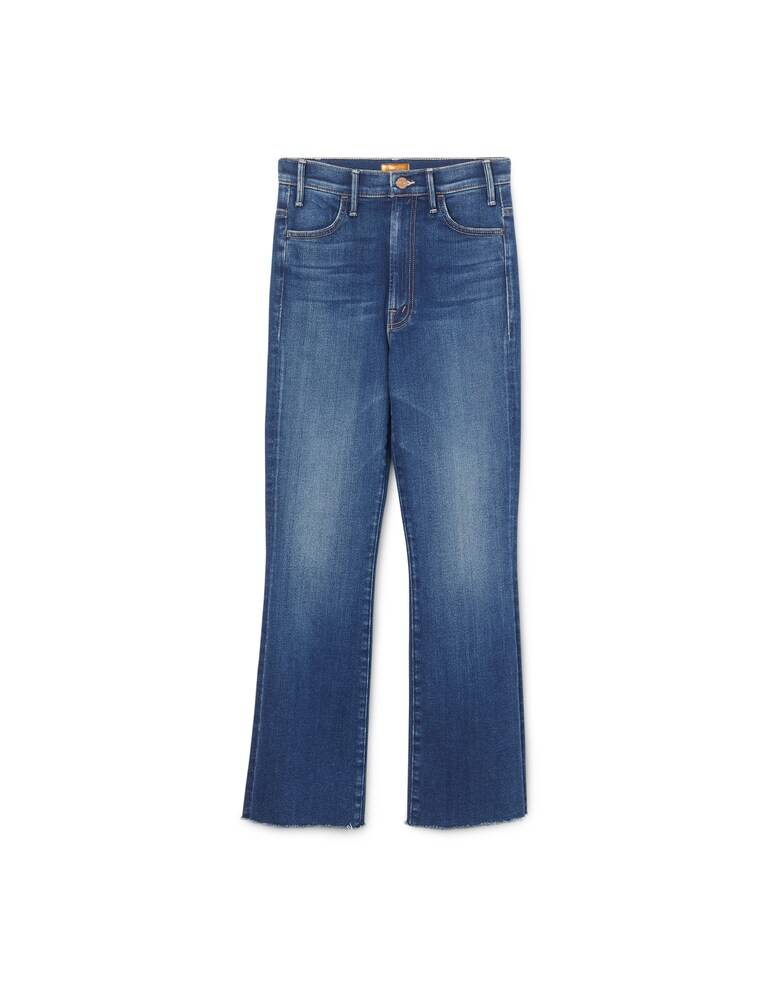 MOTHER Jeans The Hustler Ankle Fray - Blu
