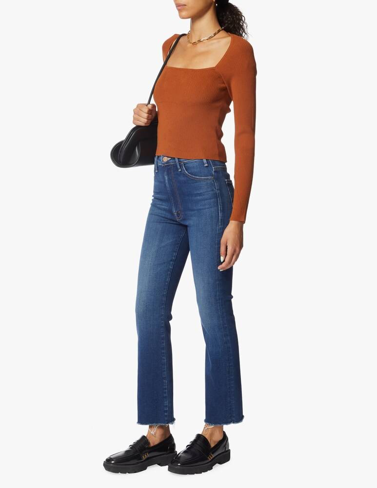 MOTHER Jeans The hustler ankle Fray - blu