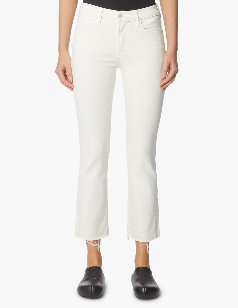 MOTHER Jeans The Rascal Ankle Snippet - Bianco