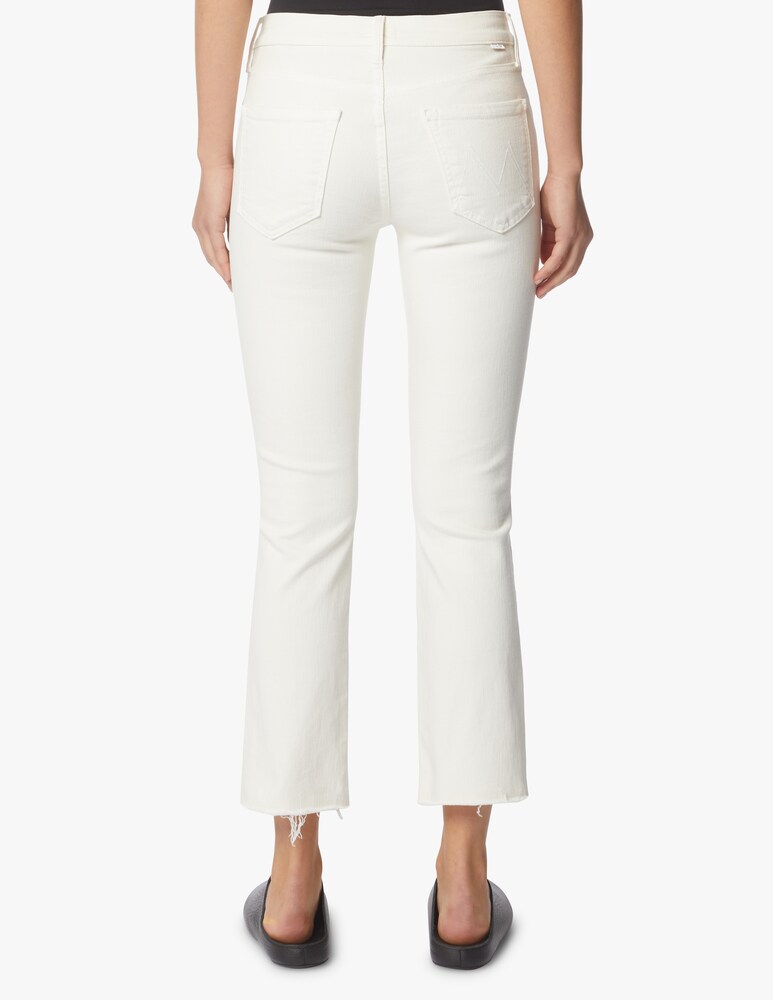 MOTHER Jeans The Rascal Ankle Snippet - Bianco