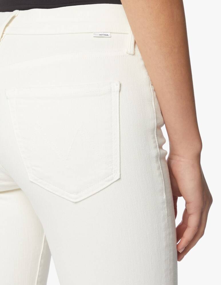 MOTHER Jeans The Rascal Ankle Snippet - Bianco