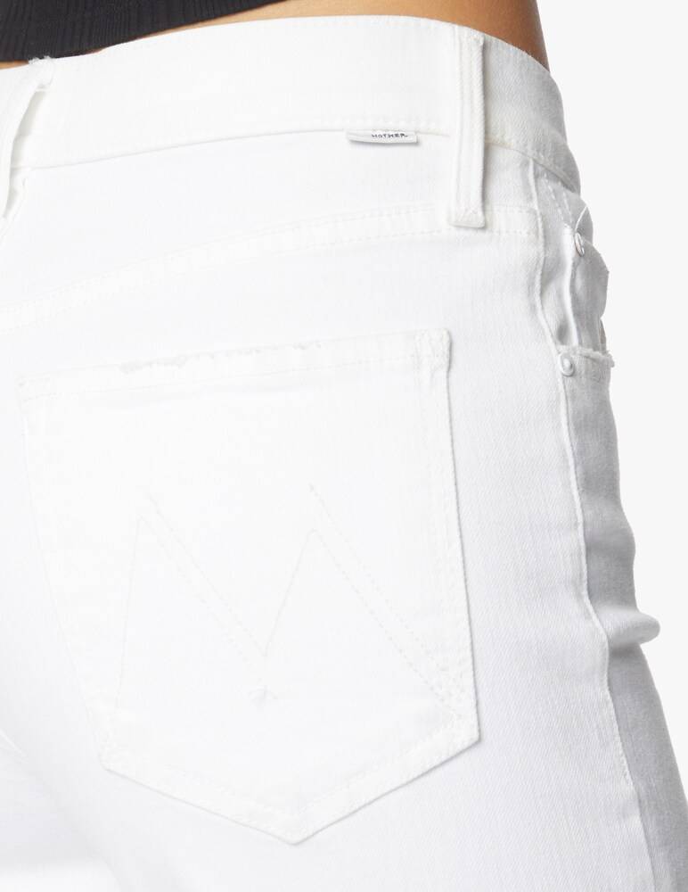 MOTHER Jeans The Tomcat Roller Fray - Bianco