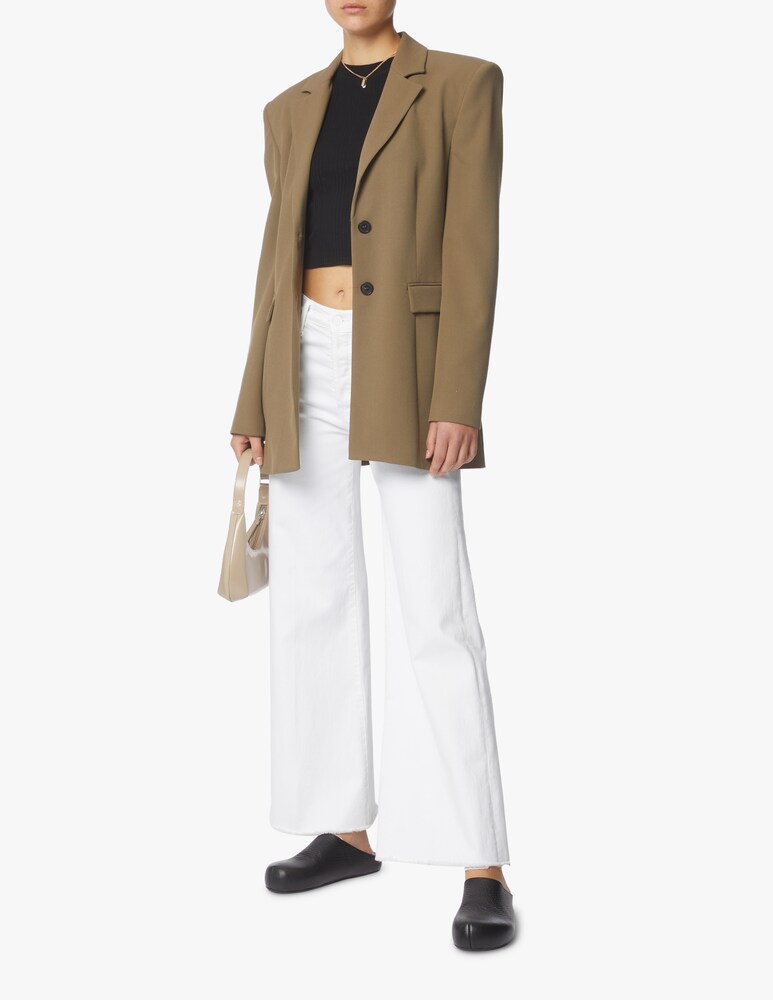 MOTHER Jeans The Tomcat Roller Fray - bianco