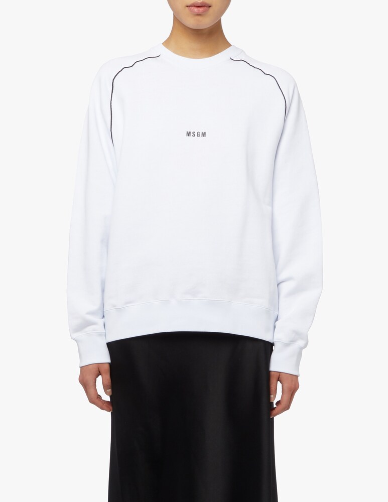 MSGM Felpa girocollo con logo