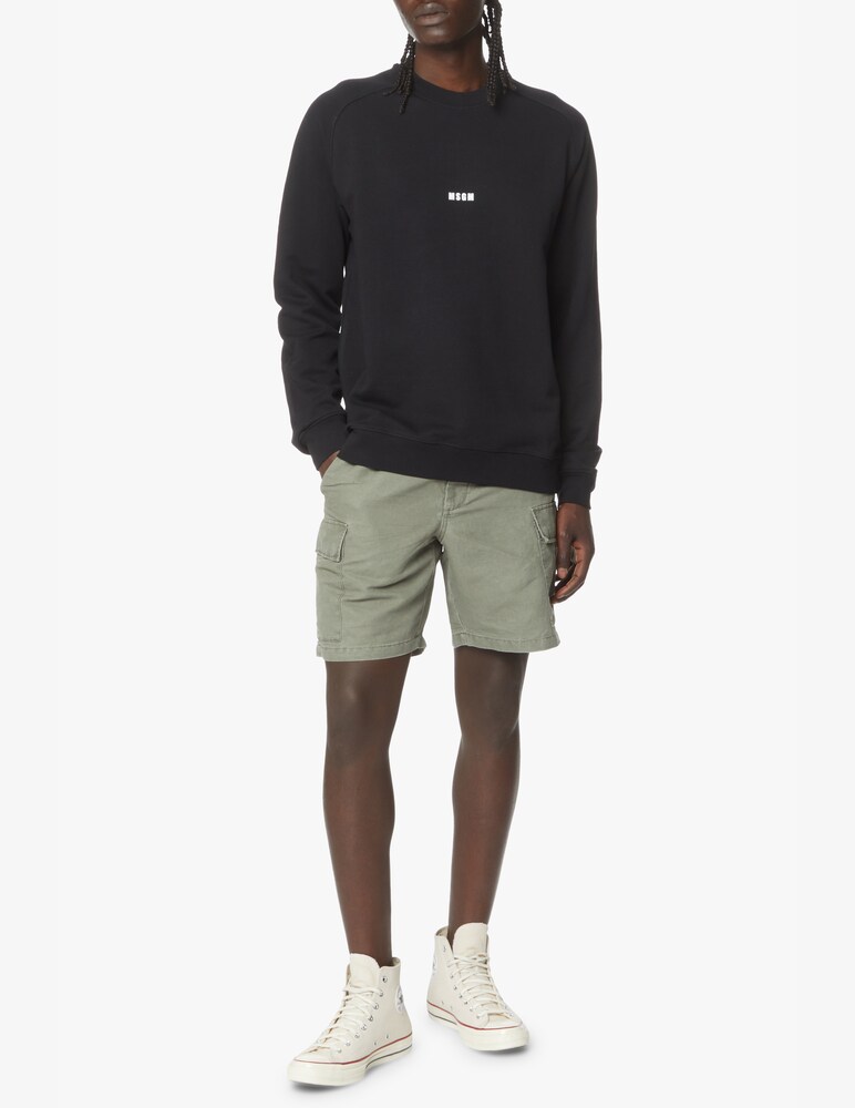 MSGM Felpa Girocollo Mini Logo