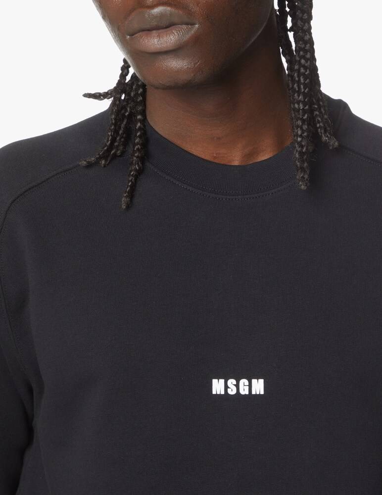 MSGM Felpa Girocollo Mini Logo
