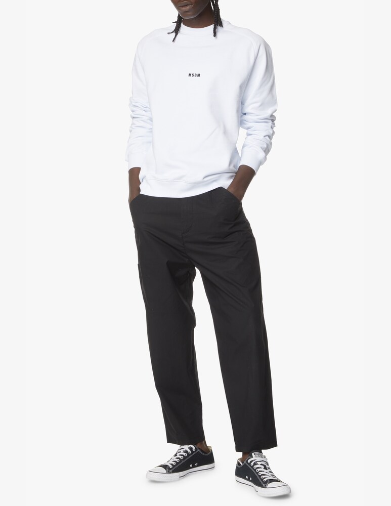 MSGM Felpa Girocollo Mini Logo
