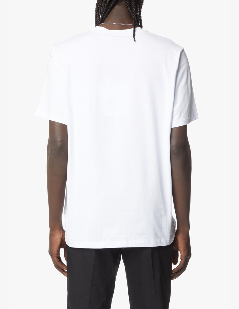 MSGM Maglietta Manica Corta Logo Spray