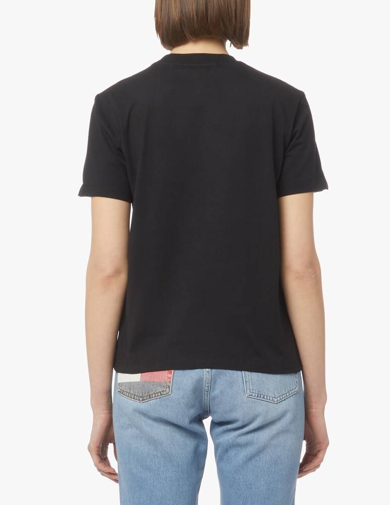 MSGM T-shirt Con Logo Girocollo In Cotone