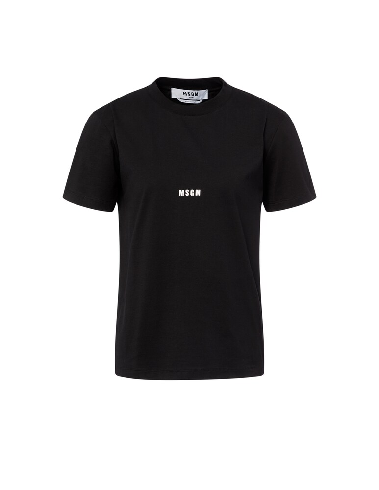 MSGM T-shirt Con Logo Girocollo In Cotone
