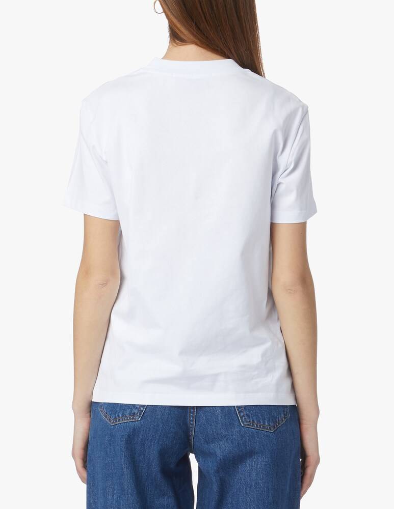 MSGM T-shirt Con Logo Girocollo In Cotone