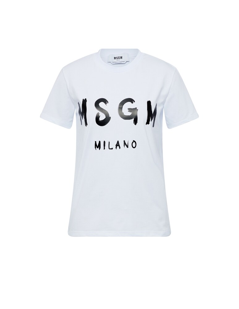 MSGM T-shirt In Cotone Con Logo