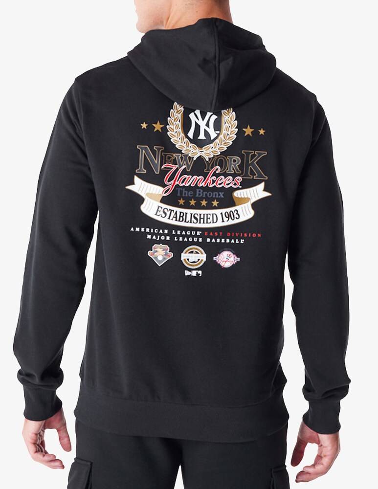 New Era Felpa Con Cappuccio Badge Graphic Ny Yankees