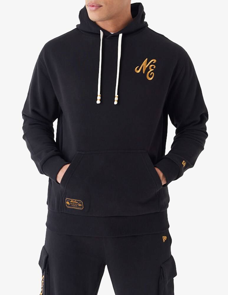 New Era Felpa con cappuccio script logo